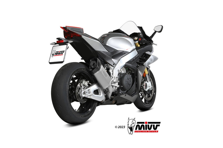 MIVV SR1 Titanium Slip-On Exhaust (A.019.SR1T) for 2021-2024 Aprilia RSV4