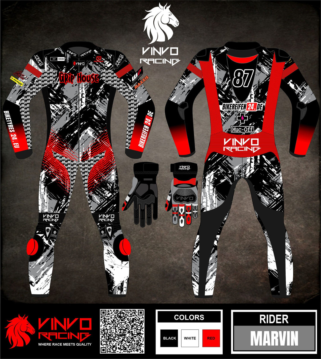 Custom Cowhide Leather Race Suit