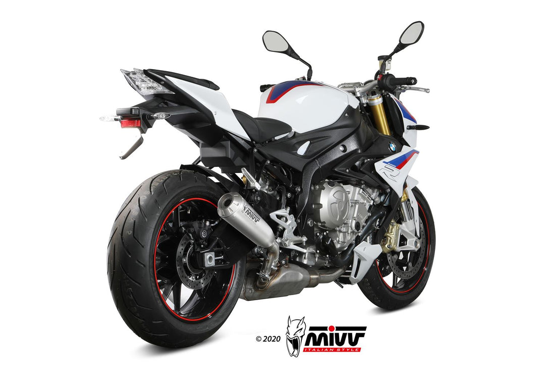 MIVV X-M1 Titanium Slip-On Exhaust (B.030.LC4T) for 2017-2020 BMW S 1000 R