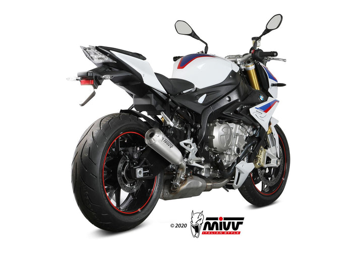MIVV X-M1 Titanium Slip-On Exhaust (B.030.LC4T) for 2017-2020 BMW S 1000 R