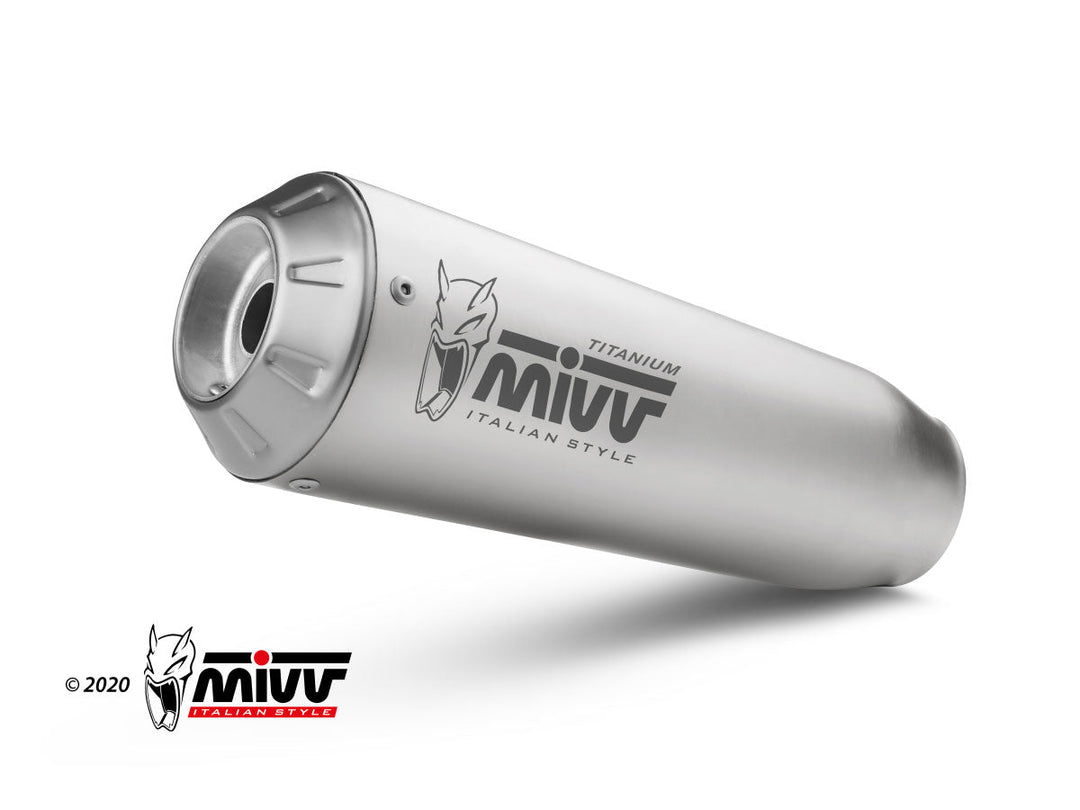 MIVV X-M1 Titanium Slip-On Exhaust (B.030.LC4T) for 2017-2020 BMW S 1000 R