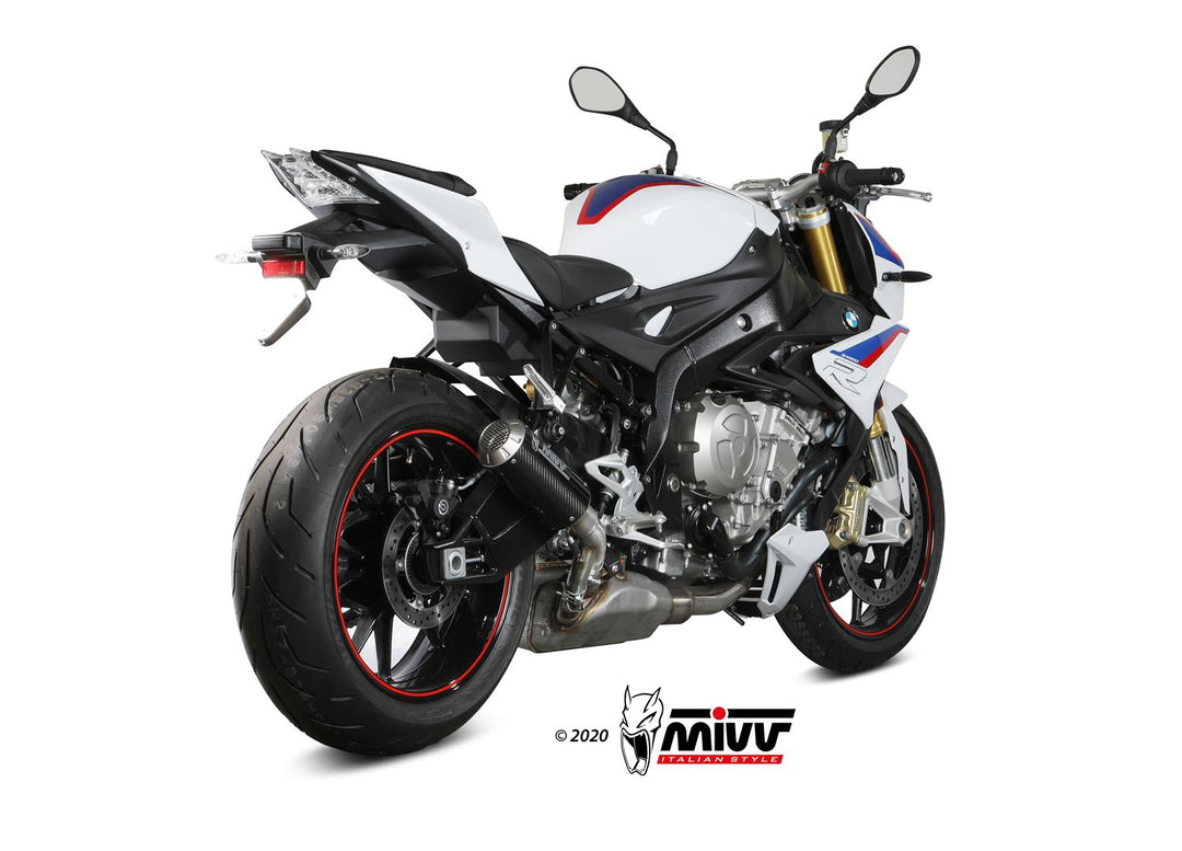 MIVV MK3 Carbon Slip-On Exhaust (B.030.LM3C) for 2017-2020 BMW S 1000 R