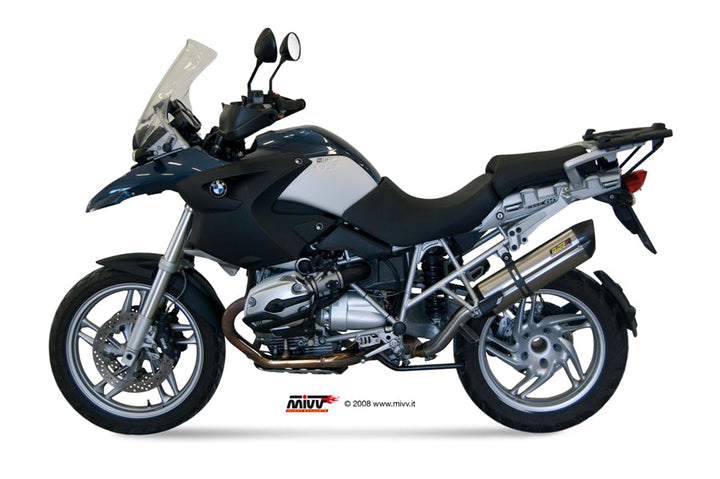 MIVV Suono Stainless Slip-On Exhaust (B.002.L7) for 2004-2007 BMW R 1200 GS/Adventure