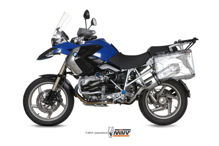 MIVV Speed Edge Stainless Slip-On Exhaust (B.002.LRX) for 2004-2007 BMW R 1200 GS/Adventure