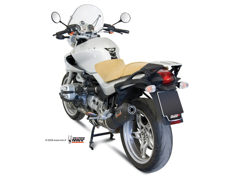 MIVV Oval Carbon Slip-On Exhaust (B.009.LEC) for 2000-2006 BMW R 1150 R