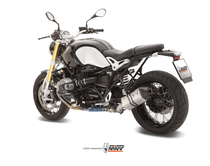 MIVV Speed Edge Stainless Slip-On Exhaust (B.021.LRX) for 2014-2020 BMW R nineT