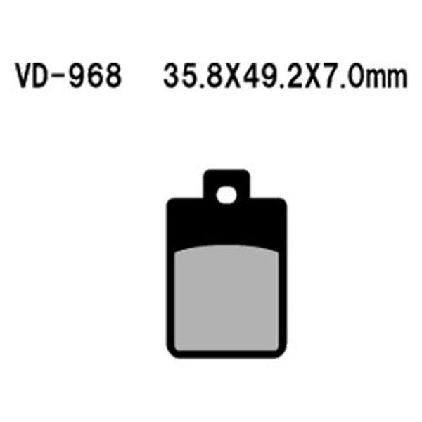 Vesrah Semi-Metallic Brake Pads — VD-968