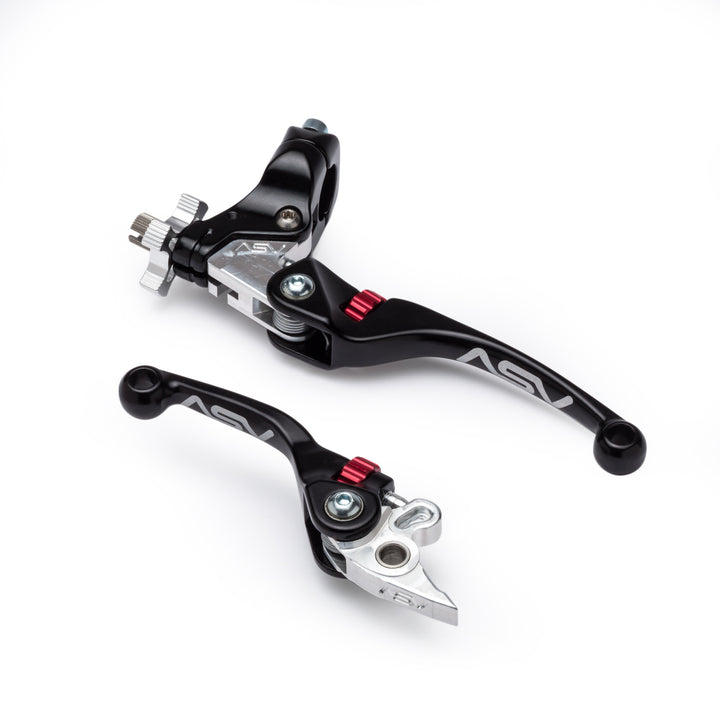 F4 Series Dirt Front Brake and Clutch Lever Pair Pack w/ Perch 