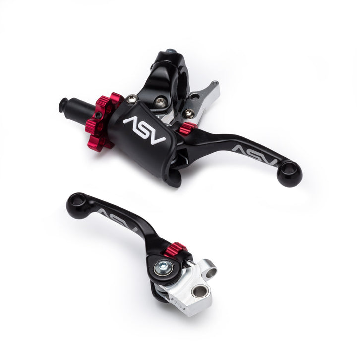 F4 PRO Clutch and Brake Lever Pair Pack w/ Hot Start Perch (For Yamaha) 