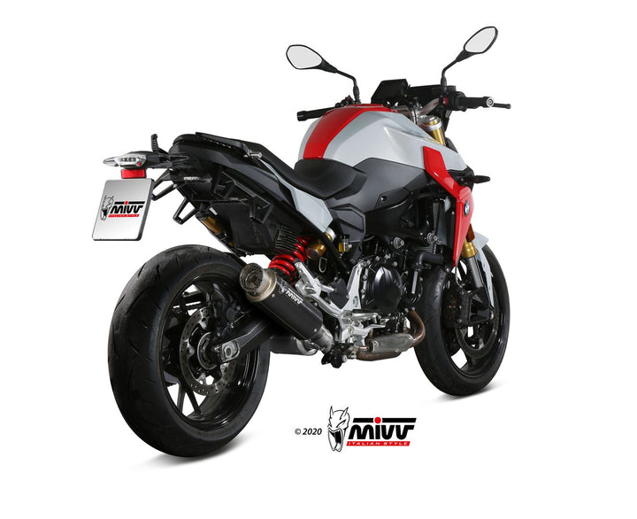 MIVV GPpro Black Slip-On Exhaust (B.038.LXBP) for 2020-2022 BMW F 900 R
