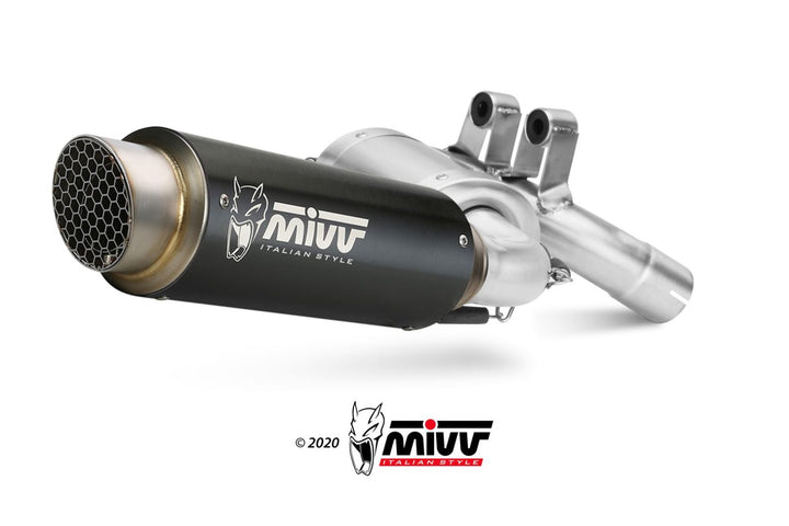 MIVV GPpro Black Slip-On Exhaust (B.038.LXBP) for 2020-2022 BMW F 900 R