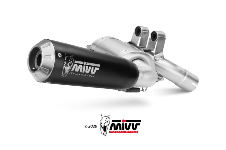 MIVV X-M1 Black Slip-On Exhaust (B.037.LC4B) for 2020-2022 BMW F 900 XR