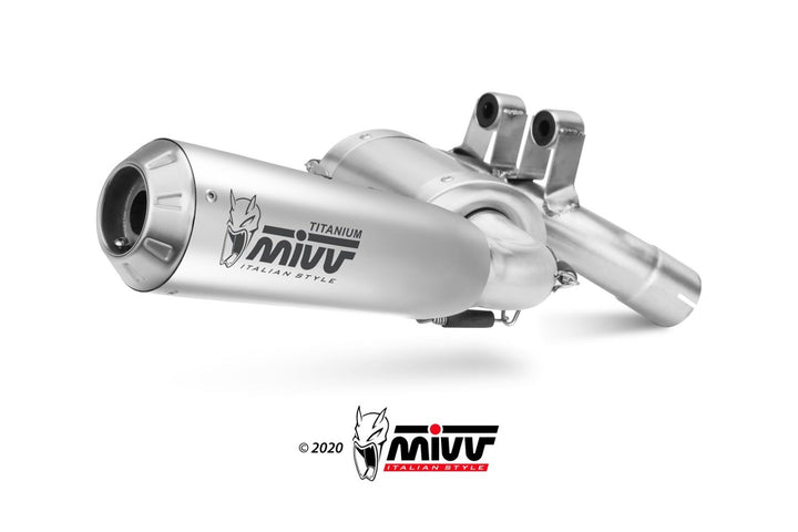 MIVV X-M1 Titanium Slip-On Exhaust (B.037.LC4T) for 2020-2024 BMW F900 XR