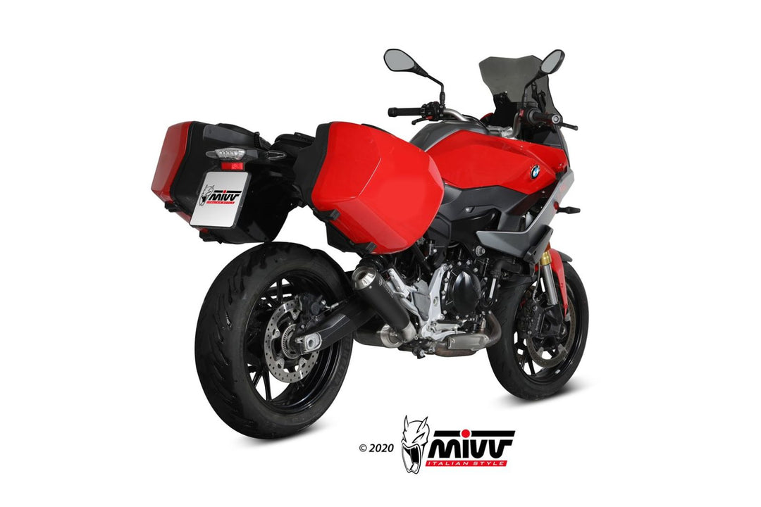 MIVV X-M1 Black Slip-On Exhaust (B.037.LC4B) for 2020-2022 BMW F 900 XR