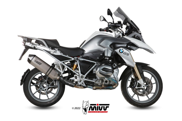 MIVV Speed Edge Titanium Slip-On Exhaust (B.016.LGS) for 2013-2018 BMW R 1200 GS/Adventure