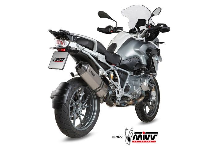 MIVV Speed Edge Titanium Slip-On Exhaust (B.016.LGS) for 2013-2018 BMW R 1200 GS/Adventure