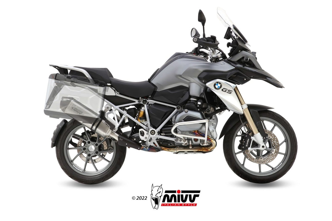 MIVV Speed Edge Titanium Slip-On Exhaust (B.016.LGS) for 2013-2018 BMW R 1200 GS/Adventure