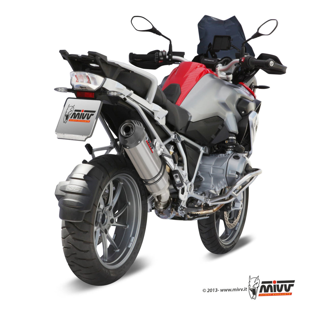 MIVV Oval Titanium Slip-On Exhaust (B.016.LNC) for 2013-2018 BMW R 1200 GS/Adventure