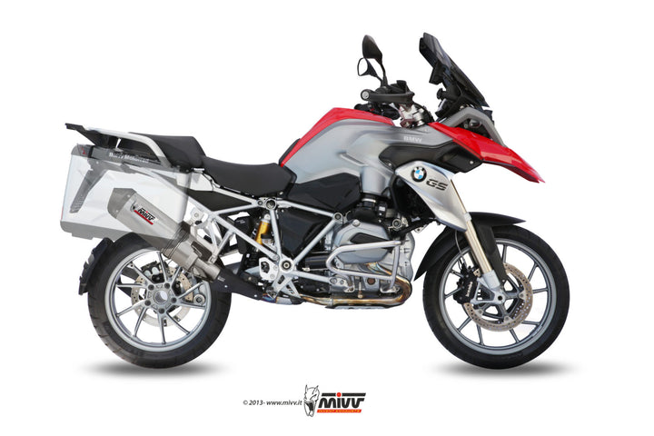 MIVV Oval Titanium Slip-On Exhaust (B.016.LNC) for 2013-2018 BMW R 1200 GS/Adventure