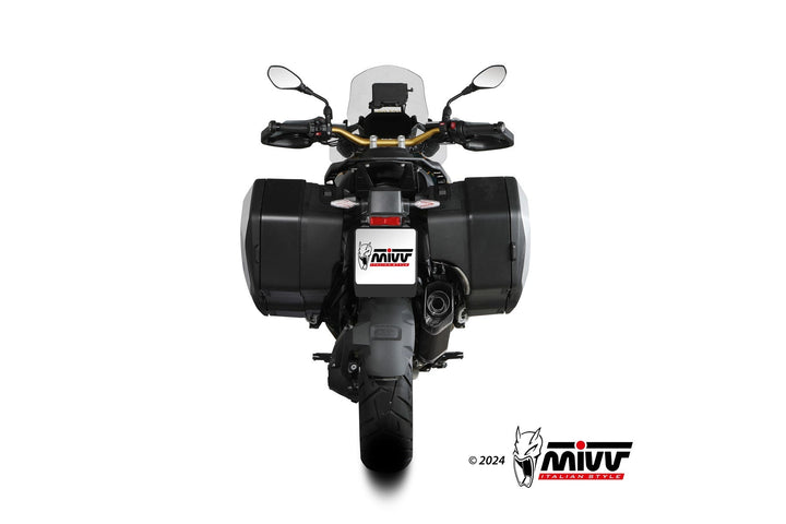 MIVV SR1 Black Titanium Carbon Tip Slip-On Exhaust (B.042.LR1TB) for 2024- BMW R 1300 GS