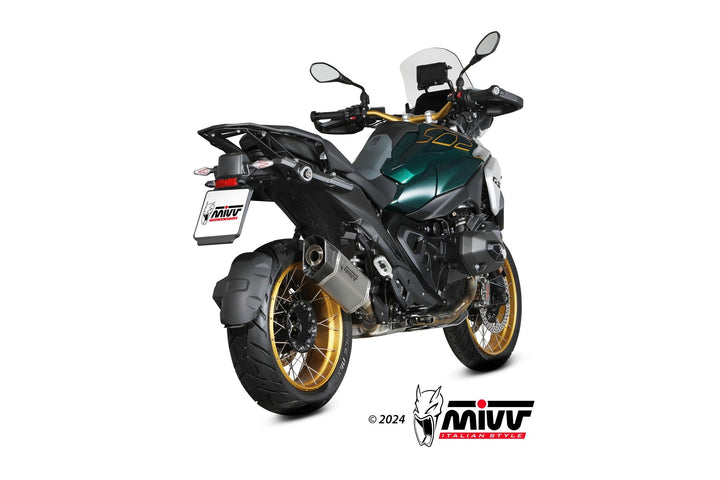MIVV SR1 Titanium Carbon Tip Slip-On Exhaust (B.042.LR1T) for 2024- BMW R 1300 GS