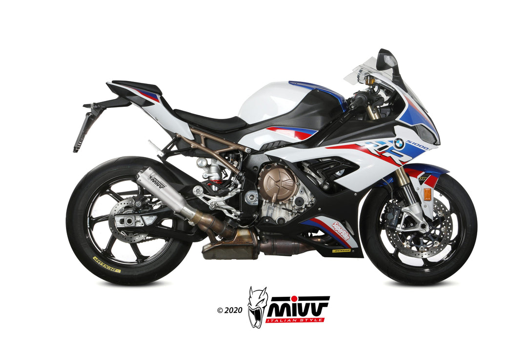 MIVV X-M1 Titanium Slip-On Exhaust (B.036.LC4T) for 2019-2022 BMW S 1000 RR