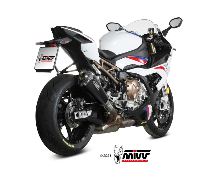 MIVV Delta Race Carbon Slip-On Exhaust (B.036.LDRC) for 2019-2022 BMW S 1000 RR