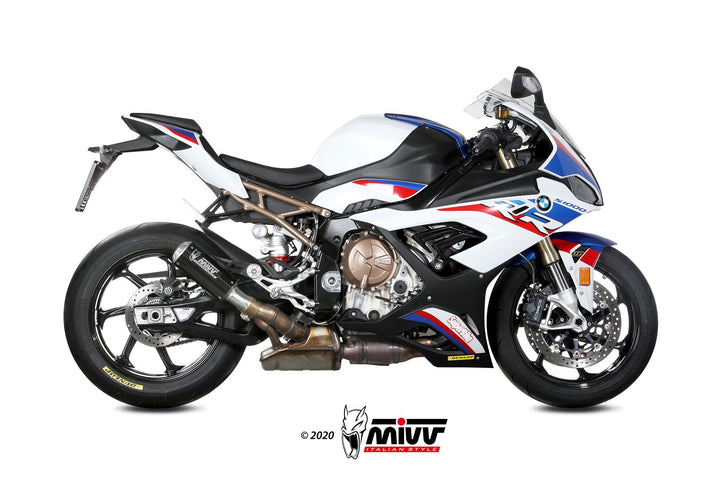 MIVV MK3 Carbon Slip-On Exhaust (B.036.LM3C) for 2019-2023 BMW S 1000 RR