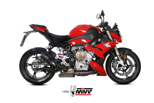 MIVV MK3 Carbon Slip-On Exhaust (B.041.LM3C) for 2021-2026 BMW S1000R
