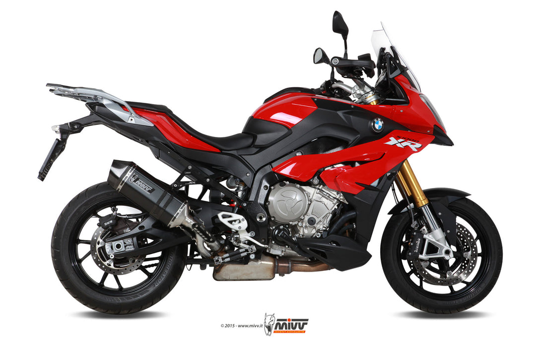 MIVV Speed Edge Black Slip-On Exhaust (B.027.LRB) for 2015-2019 BMW S 1000 XR