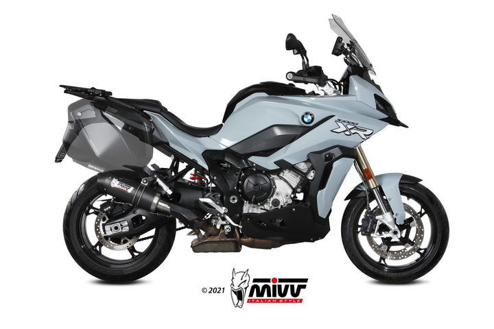 MIVV Oval Carbon Slip-On Exhaust with Carbon Cap (B.039.L3C) for 2020-2022 BMW S 1000 XR