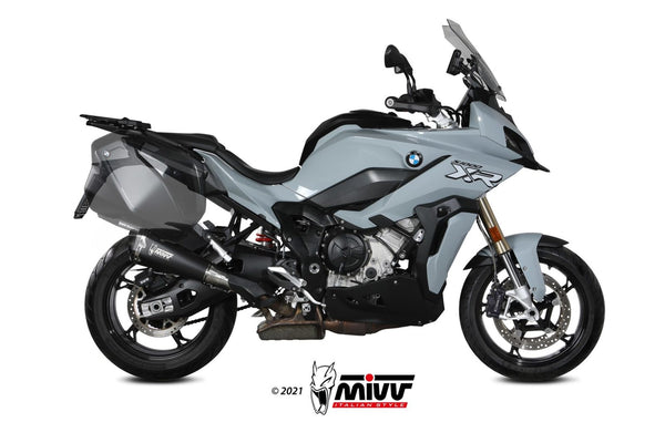 MIVV Delta Race Black Slip-On Exhaust (B.039.LDRB) for 2020-2022 BMW S 1000 XR