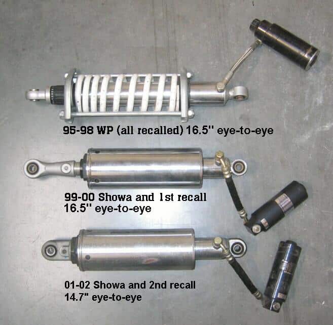 Andreani/Ohlins S46HRC1R1L Rear Shock (AG 629)