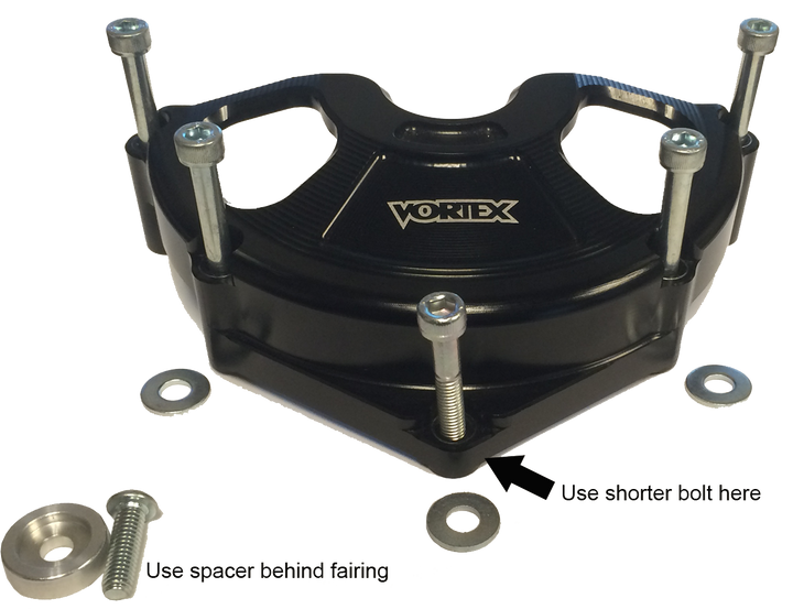 Vortex Case Guard Honda CBR600 — Black Left Side (CS233K)