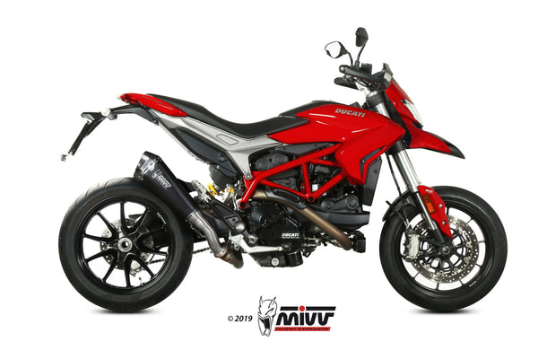 MIVV Delta Race Black Slip-On Exhaust (D.043.LDRB) for 2016-2018 Ducati Hypermotard 939