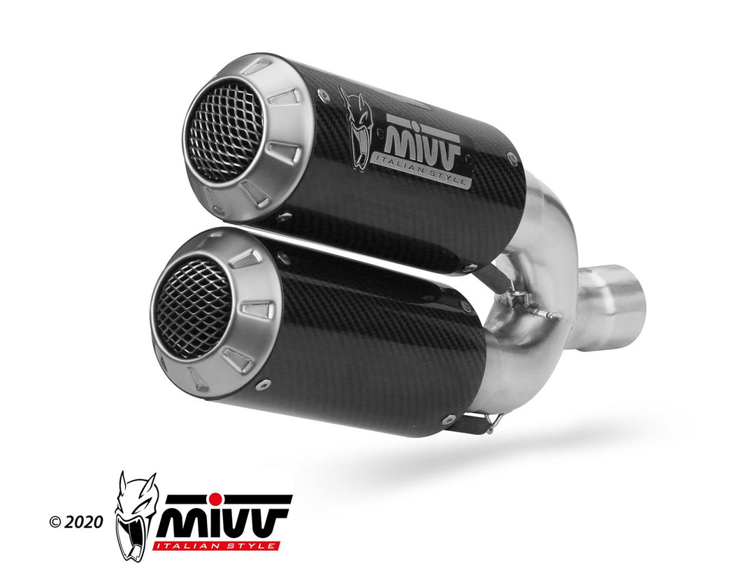 MIVV MK3 Carbon Slip-On Exhaust (D.043.SM3C) for 2016-2018 Ducati Hypermotard 939