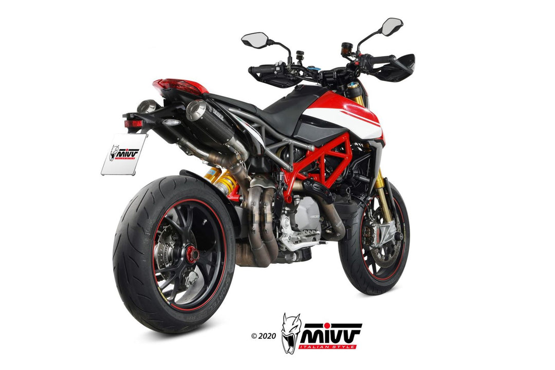 MIVV MK3 Carbon Slip-On Exhaust (D.045.LM3C) for 2019-2020 Ducati Hypermotard 950