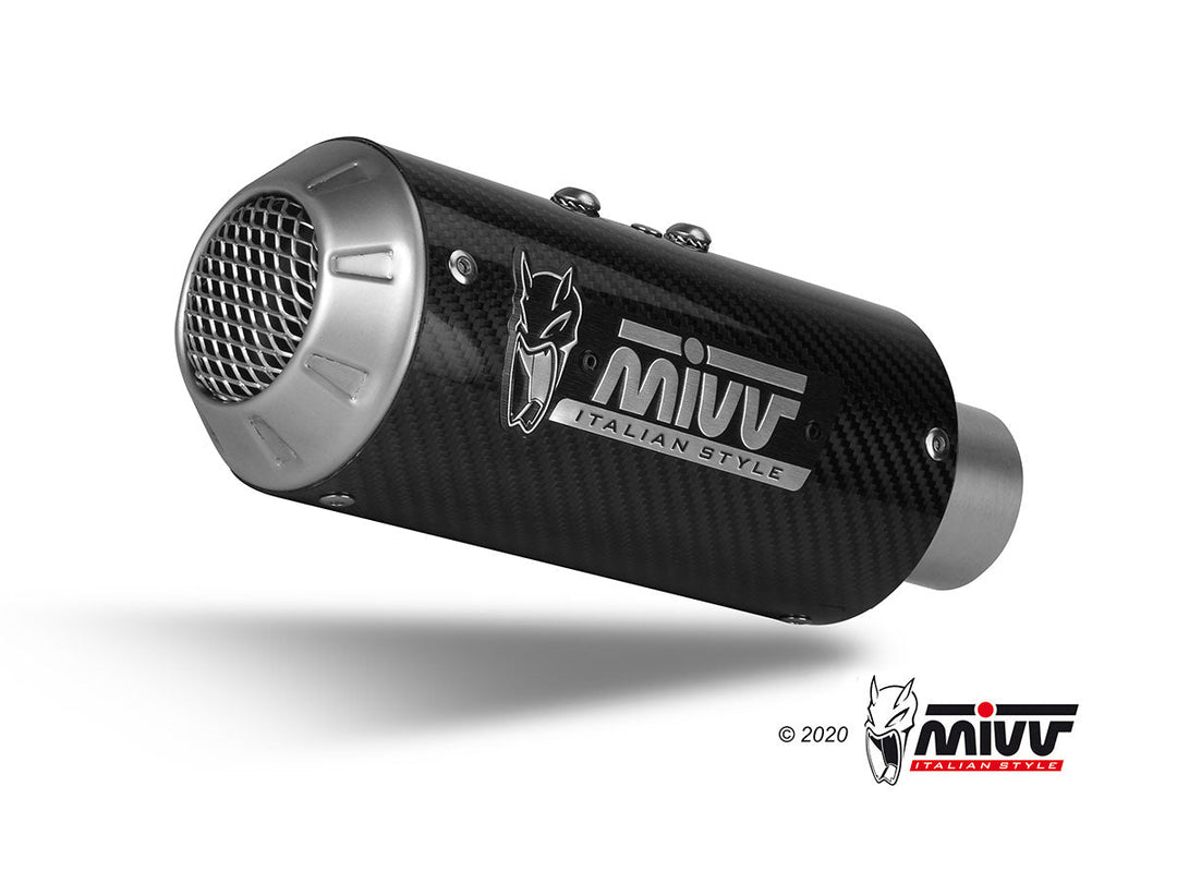 MIVV MK3 Carbon Slip-On Exhaust (D.045.LM3C) for 2019-2020 Ducati Hypermotard 950