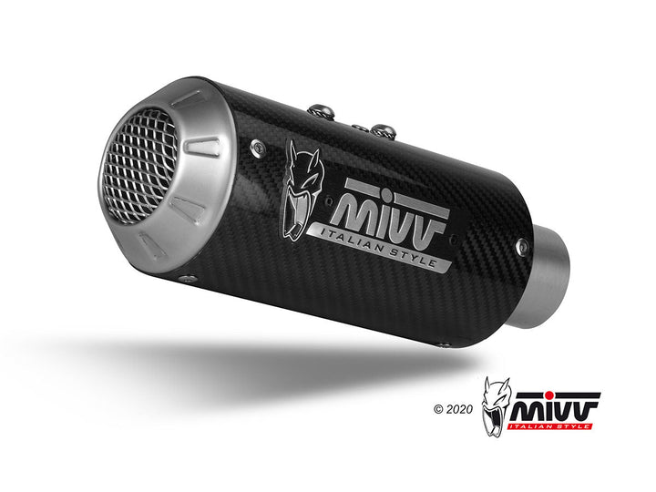 MIVV MK3 Carbon Slip-On Exhaust (D.045.LM3C) for 2019-2020 Ducati Hypermotard 950