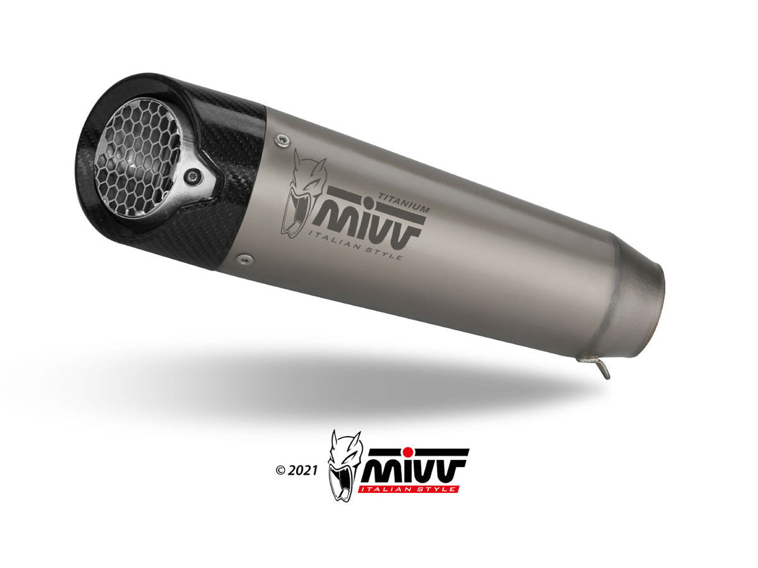 MIVV X-M5 Titanium Slip-On Exhaust (D.048.LC5T) for 2021-2025 Ducati Monster 937