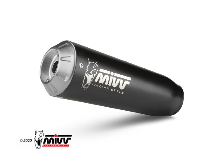 MIVV X-M1 Black Slip-On Exhaust (D.051.SC4B) for 2021-2022 Ducati Scrambler 800