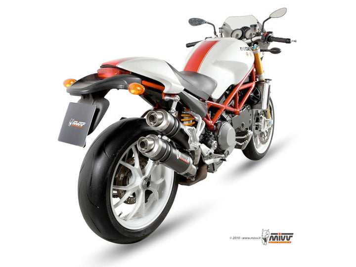 MIVV GP Carbon Slip-On Exhaust (D.020.L2S) for 2006-2008 Ducati Monster S4Rs