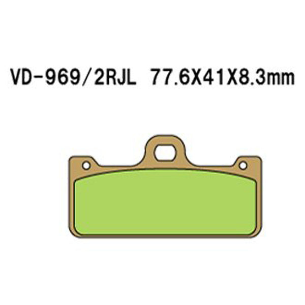 Vesrah RJL Race Sintered Brake Pads — VD-969/2RJL