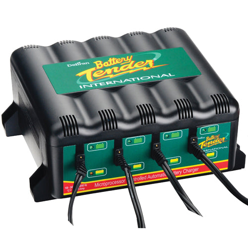 Battery Tender 4-Bank Plus — Maintains 4 Bikes at Once