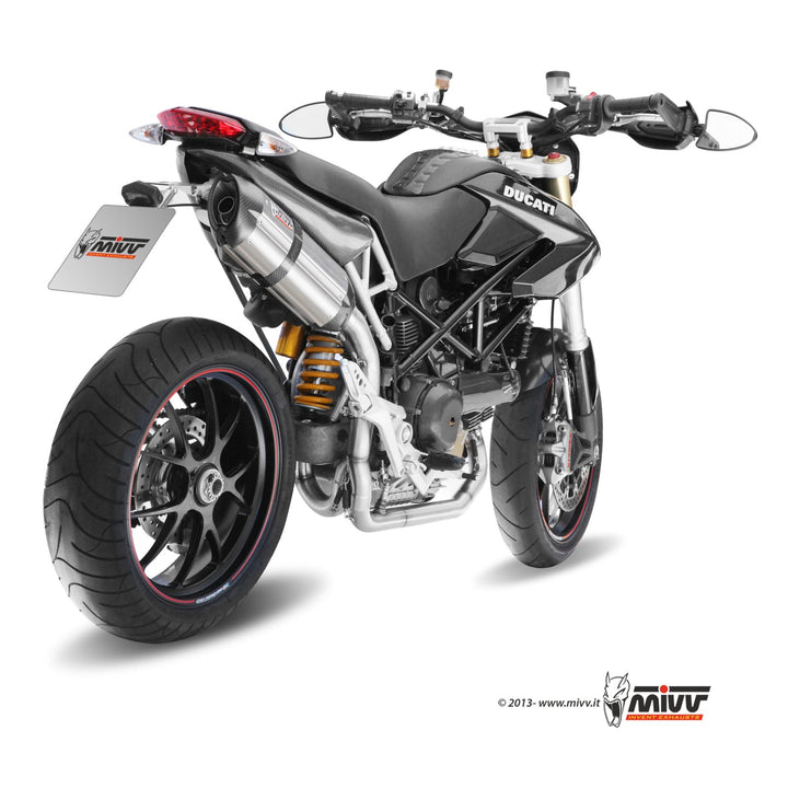 MIVV Suono Stainless Steel Slip-On Exhaust with Carbon Caps (D.022.L7)