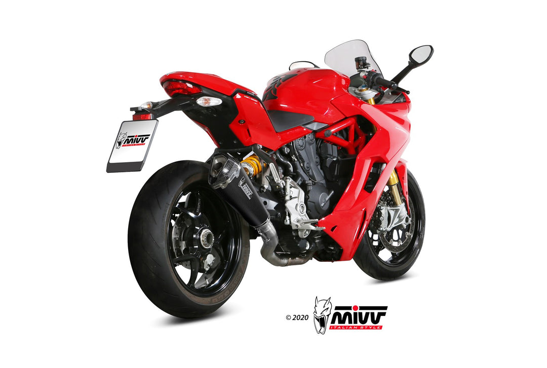 MIVV Delta Race Carbon Slip-On Exhaust (D.044.LDRC) for 2017-2020 Ducati Supersport 939