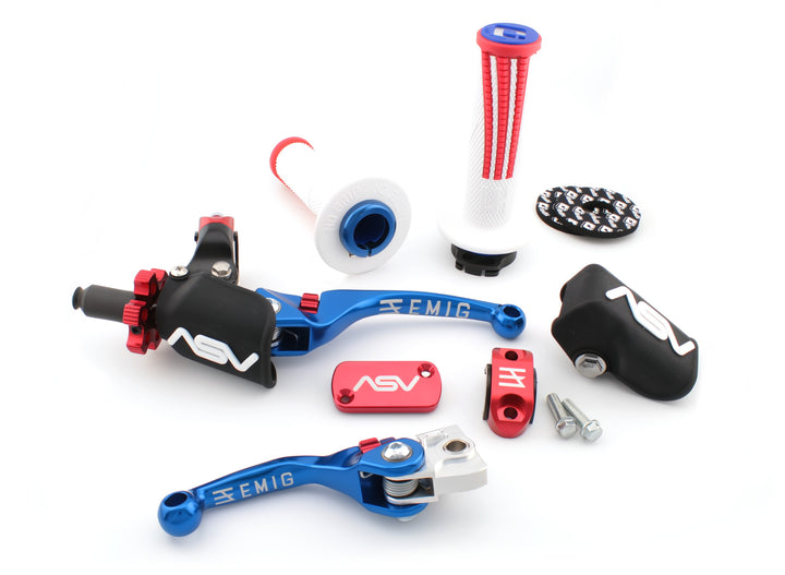 EMIG F4 PRO PACK+ Clutch and Brake Lever Pair Pack for Yamaha YZ125, YZ250, YZ450 