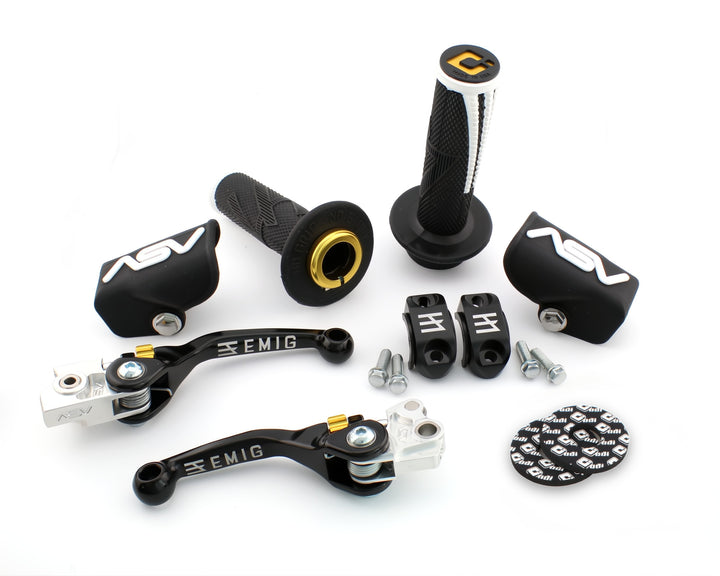 EMIG F4 PRO PACK+ Hydraulic Clutch and Brake Lever Pair Pack for 21+ Honda CRF450R, CRF250R Factory Works 