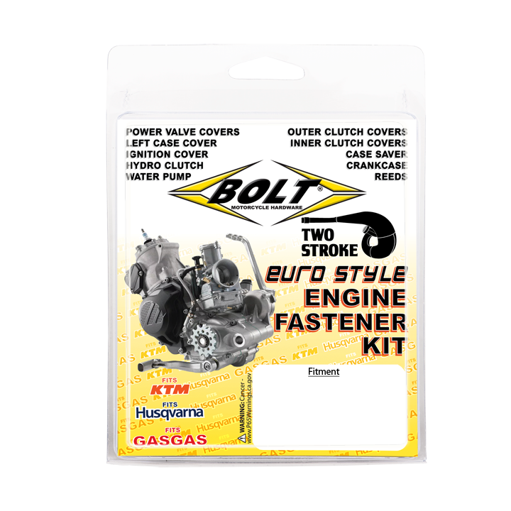 Bolt Engine Fastener Kit, 2-Stroke - KTM 125-200 SX / XC / EXC, Husqvarna TC / TE 125 (2003-2016)