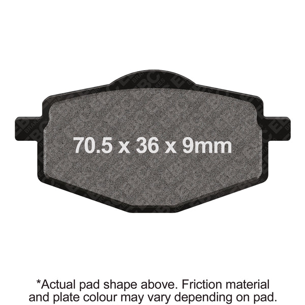 EBC 04-09 Yamaha YJ 125 Vino Front Left Sintered HH/R Brake Pads — SFA101HH